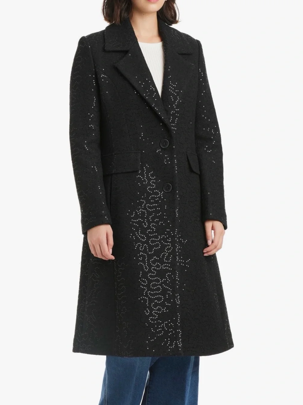 kate spade Sequin Longline Coat